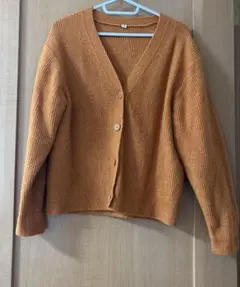 UNIQLO キッズ カーディガン 150cm オレンジ