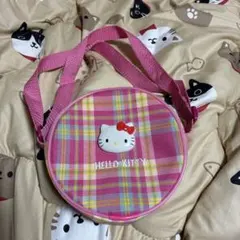 HELLO KITTY 丸型ショルダーバッグ　ピンク