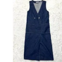 ZARA ザラ　ノースリーブ　デニムワンピース　S
