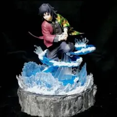 送料込　鬼滅の刃　一番くじ　F賞　富岡義勇　フィギュア　エフェクト台座　セット