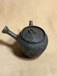SNT1017 中国美術 般若心経刻 朱泥 急須 紫砂 唐物 煎茶道具 古美術