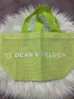 新品★ディーン＆デルーカ メッシュトートバッグ Sサイズ イエローグリーン