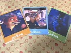 ズートピア 購入特典 ノベルティ　ブロマイド 映画公開10周年　3種