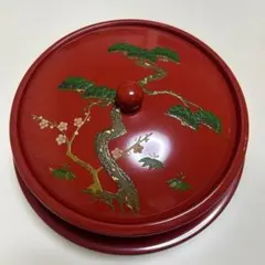【ココ様専用】琉球漆器　松竹梅　丸型菓子器　皿