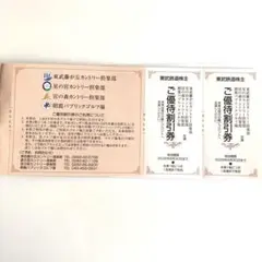 東武　ゴルフ場　カントリー倶楽部　ご優待割引券　2枚