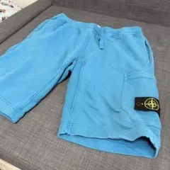 STONE ISLAND 青 ショートパンツ　ストーンアイランド