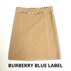 Burberry バーバリーブルーレーベル　ベルト付き　スカート　38