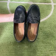 HARVAR ブラック 黒 ローファー 19.0cm 最終　連休で取り下げます。