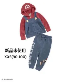 【新品】ジェラピケ×マリオ　セットアップ110-120㎝ 新品】ジェラピケ×マリオ セットアップ110-120㎝ gelato pique