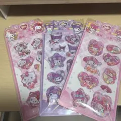 ウォーターシール キャラクター3シートセット