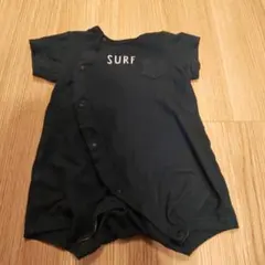 70-80cm 深緑半袖ロンパース