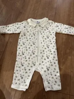 プチバトー　PETIT BATEAU 花柄ロンパース 6m