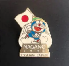 2006トリノオリンピック ドラえもんピンバッジ/テレビ朝日 ドラえもん ピンバッジ 2006年 トリノオリンピック テレビ朝日