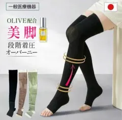 【正規品】医療用 着圧 ストッキング ニーハイ 綿混 ソックス レディース
