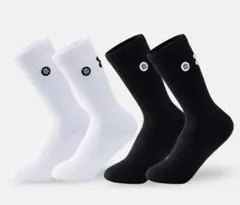 UNDER ARMOURスポーツソックス 2足セット ホワイト ブラック