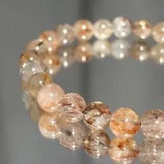 天*）様 スーパーセブンルチル ✧ 強運・金運 粒8mm 内径16cm 重量16