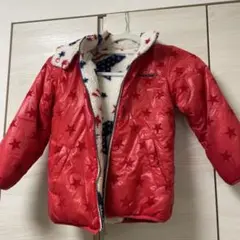 赤い星柄ジャケット フリース　リバーシブル