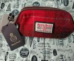 Harris Tweed レッドポーチ ハリスツイードのサムネイル
