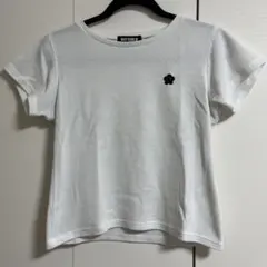MARY QUANT デイジー刺繍 半袖Tシャツ ホワイト M