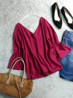 デプレ トゥモローランド キャンディ袖ブラウスプルオーバーカットソー 36