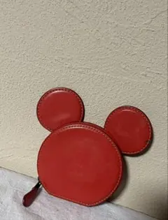 coach コーチ　Disney ディズニー　ミッキー　コインケース　レッド