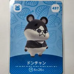 どうぶつの森　amiiboカード　ドンチャン