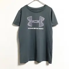 Under Armour グレー Tシャツ　M 半袖　クルーネック　ロゴ入り