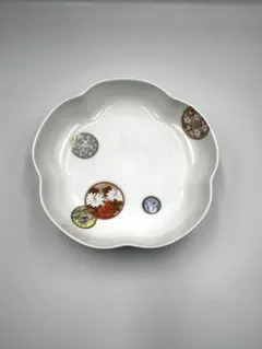 有田焼　深川製磁　寿赤絵　 ６号鉢　箱なし