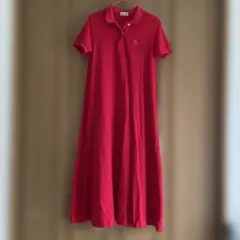 moz 赤 シャツワンピース 半袖