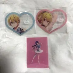 推しの子　特典　ハート型 クリアカード　ルビー　アクア アイ