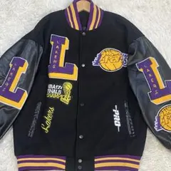 NBA Lakers スタジャン XLサイズ レイカーズ ジャケット - メルカリ