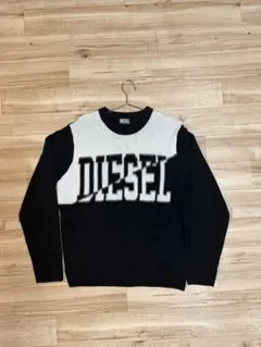 DIESEL ヘンリーネック 長袖カットソー ロゴプリント - メルカリ
