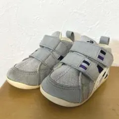 アシックス　ベビーシューズ 13.0cm グレー　ネイビー　ファーストシューズ
