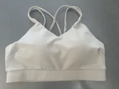 GU アクティブバッククロスブラ スポーツブラ Lサイズ オフホワイト