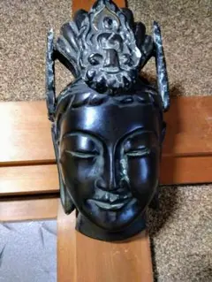 備前焼　仏像面 備前焼 仏像面