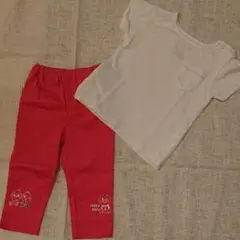 OCEANS & GROUNDのTシャツとアンパンマンのズボン90