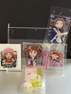 ヒロアカ 原画展 アクリルバッジ その他　麗日お茶子　　セット