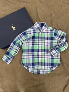 Ralph Lauren チェック柄 長袖シャツ　2T