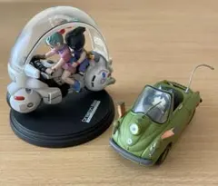 ドラゴンボール ブルマ 孫悟空 プーアル　フィギュア　バイク　カー