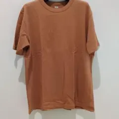 ユニクロ クルーネックT キャメル XL