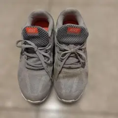 Nike メッシュ ランニングシューズ グレー/オレンジ