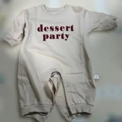 ピンクベージュ ロンパース dessert party 73cm