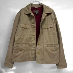 エディーバウアー　ミリタリージャケット　アウターカバーオール　綿100%L（C1