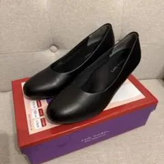 Lady worker ブラックパンプス EEE 5cmヒール