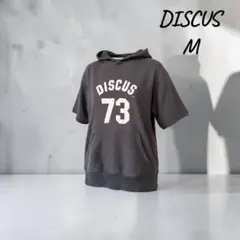 DISCUS 半袖パーカー スウェット プルオーバー M グレーのサムネイル