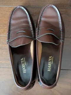 HARUTA ブラウン ローファー