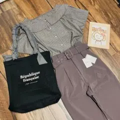 レディース服　コーデ売り　Sサイズ　上下2点セット　カジュアル　オフィスコーデ