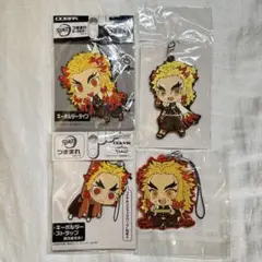 鬼滅の刃 煉獄杏寿郎 ラバーキーホルダー ストラップ セット