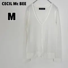 ♥CECIL Mc BEE♥ セシルマクビー (M) シアーカーディガン 薄手のサムネイル