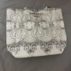 WEEKEND MaxMara トートバッグ ホワイト グレー